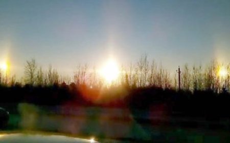 Glitch in the Matrix produces three suns in Russia