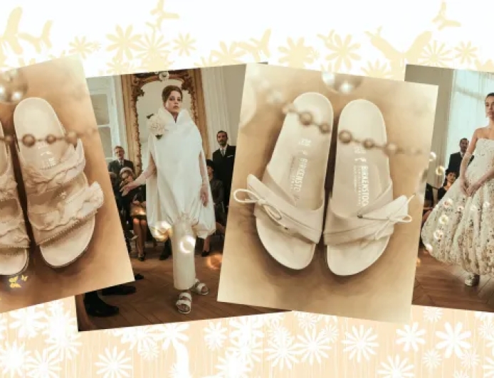 Forget heels, brides are now walking down the aisle in Birkenstocks