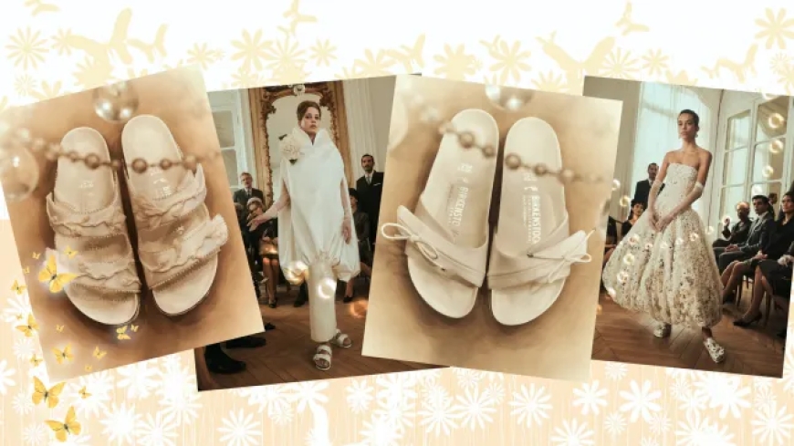 Forget heels, brides are now walking down the aisle in Birkenstocks