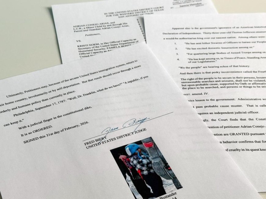 Federal judge orders release of Liam Conejos Ramos, 5, and his father from immigration detention