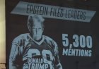 Pedo Bowl Projection Lights Up Vegas as Epstein Fallout Follows Trump Into Super Bowl Weekend