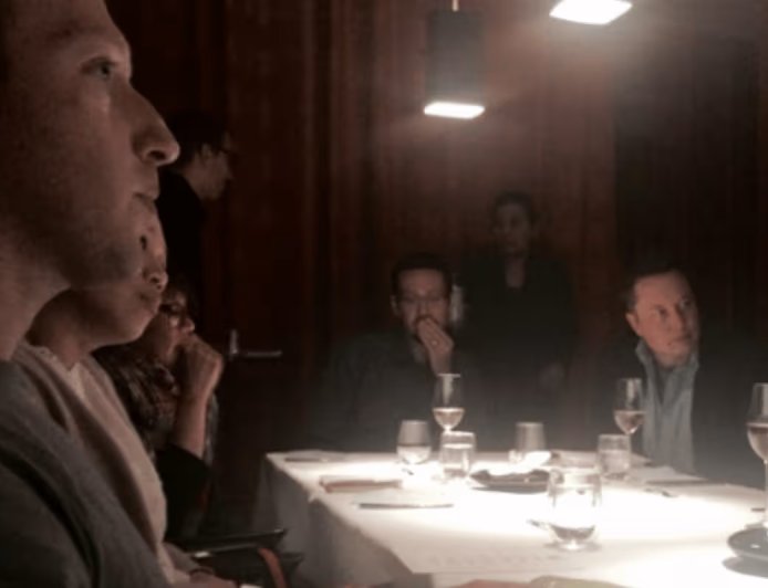 Mark Zuckerberg and Elon Musk photographed at dinner with Jeffrey Epstein after conviction