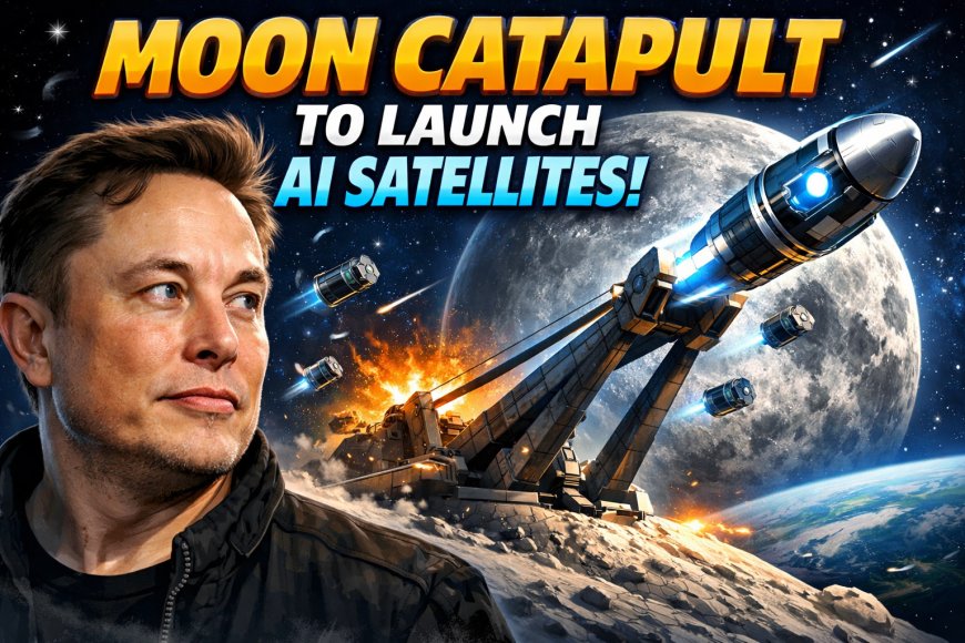 Elon Musk floats idea of launching AI satellites with giant Moon catapult