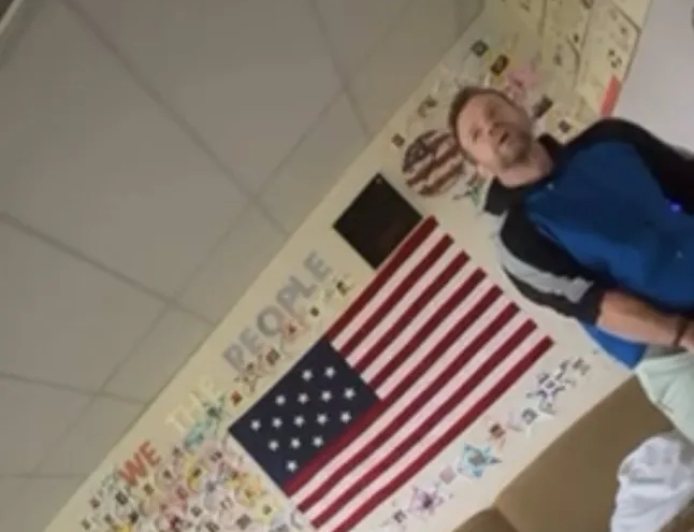 Teacher Dan Champ ‘caught on camera urinating’ in his classroom